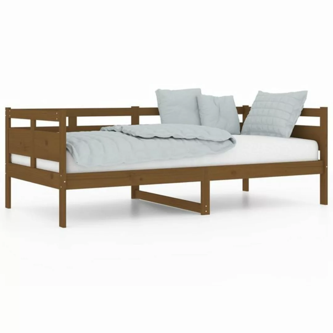 furnicato Bett Tagesbett Honigbraun Massivholz Kiefer 90x190 cm günstig online kaufen