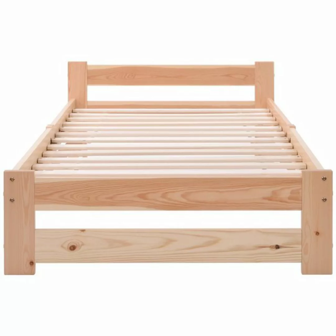 OKWISH Massivholzbett Natur Bett, Futonbett, Massivholzbett Einzelbett Kind günstig online kaufen