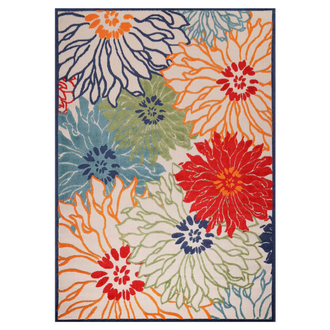 Sanat Teppich »Floral 2 Outdoor«, rechteckig, In- und Outdoor geeignet, Blu günstig online kaufen