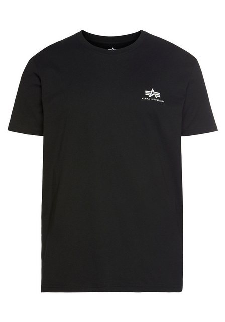 Alpha Industries T-Shirt - Basic T-Shirt mit Backprint - kurzarm Shirt Logo günstig online kaufen