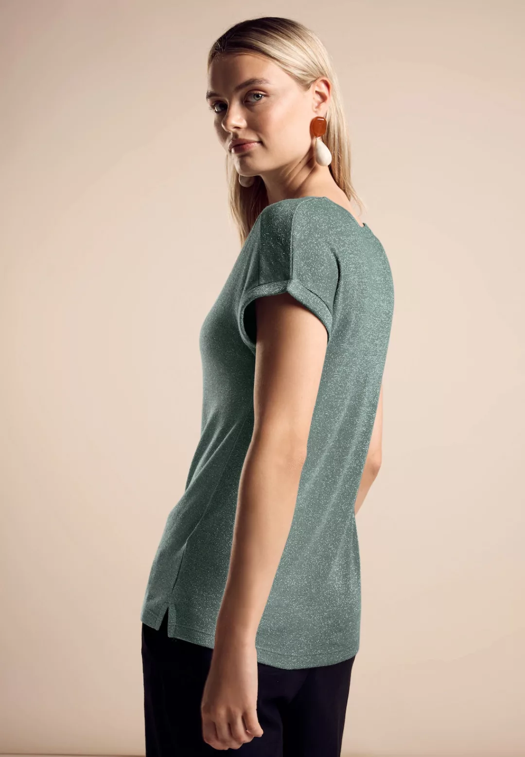 STREET ONE Shirttop im Glanz-Look günstig online kaufen