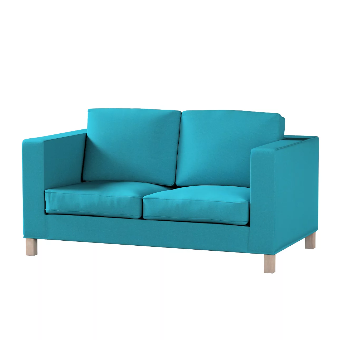 Bezug für Karlanda 2-Sitzer Sofa nicht ausklappbar, kurz, türkis, 60cm x 30 günstig online kaufen