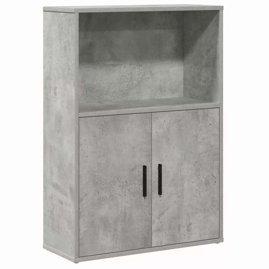 vidaXL Bücherregal Bücherregal Betongrau 60x24x85 cm günstig online kaufen