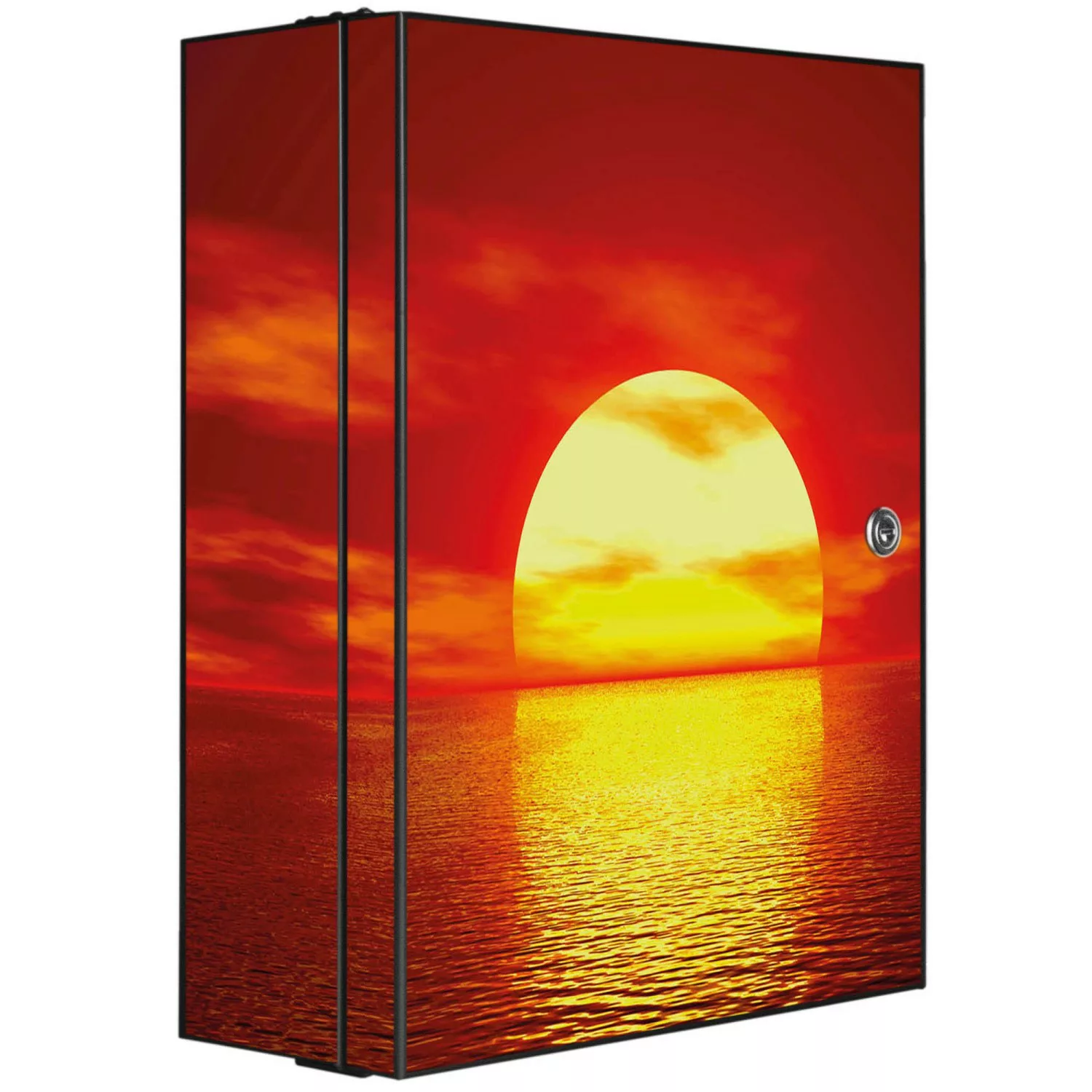 Banjado XXL Medizinschrank Abschliessbar 35x46x15cm Arzneischrank Anthrazit günstig online kaufen