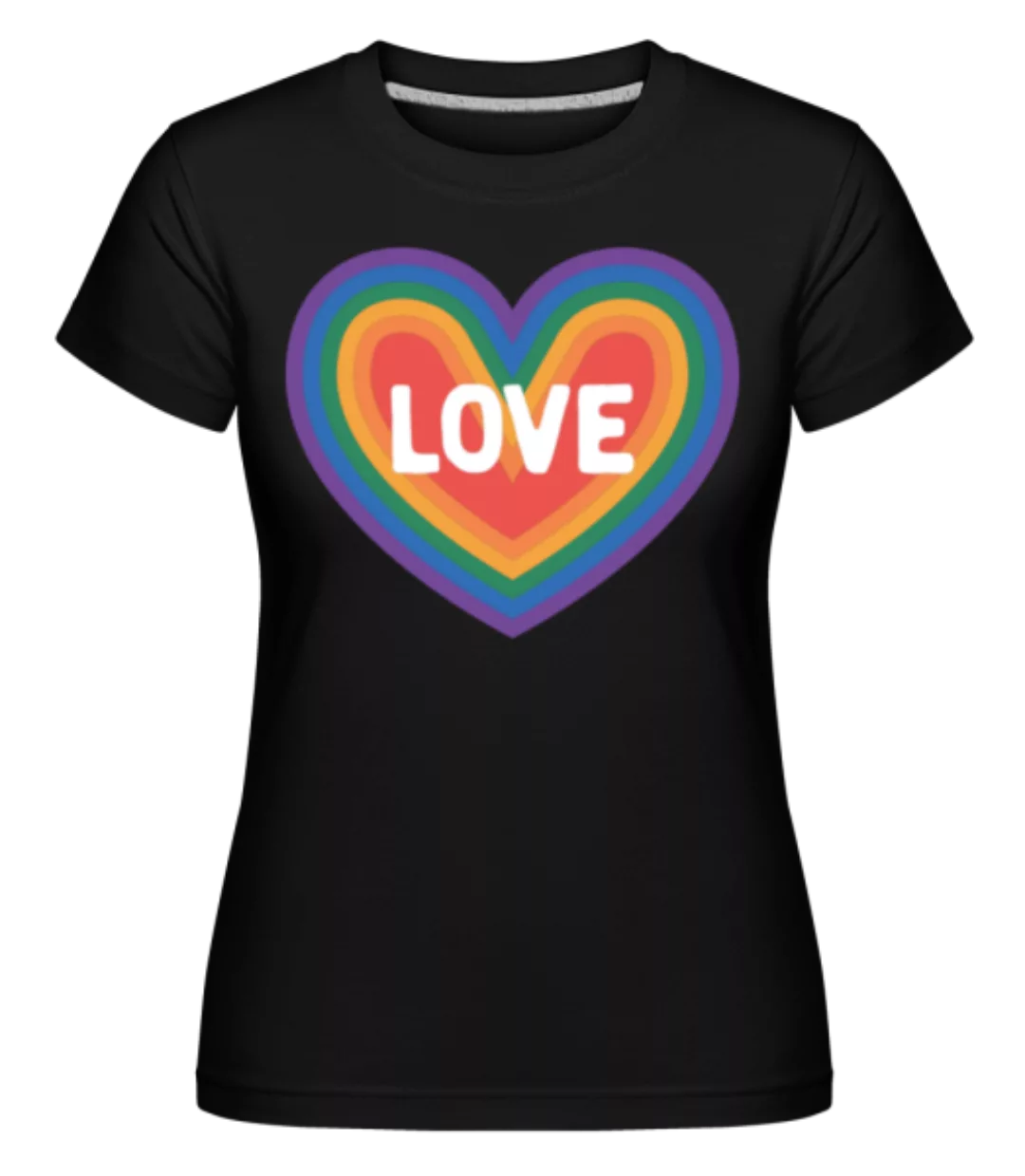 Love Rainbow Heart · Shirtinator Frauen T-Shirt günstig online kaufen