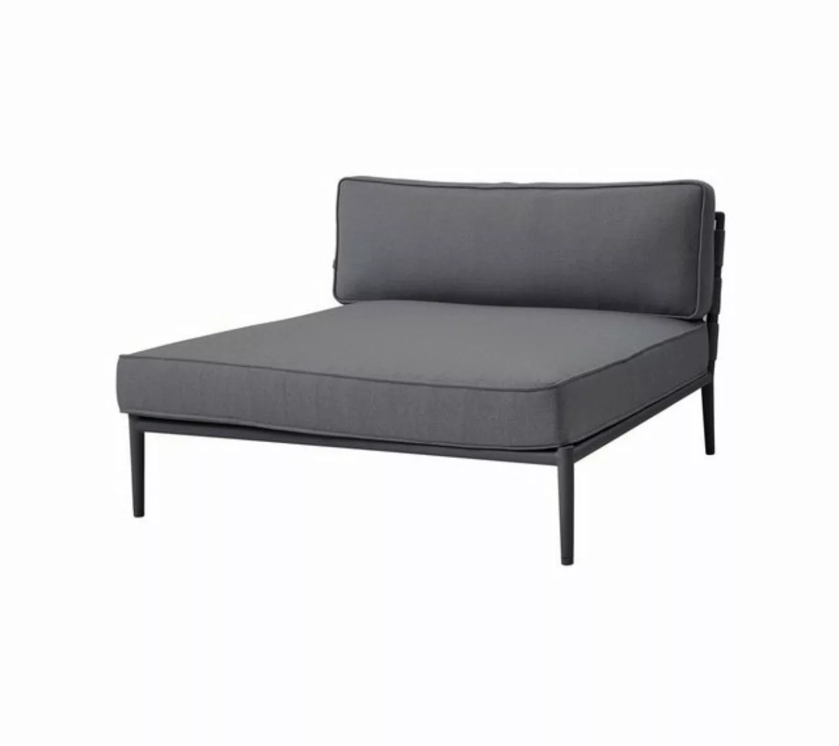 Cane-Line - Conic Sofa Tagesbett Modul - grau/Cane-line Air Touch/Gestell A günstig online kaufen