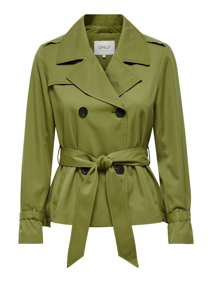 ONLY Kurzer Trenchcoat Damen Grün günstig online kaufen