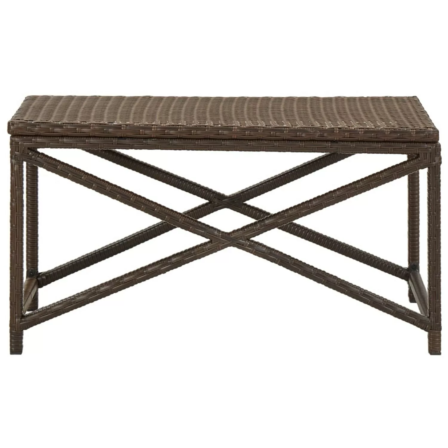 Gartenbank 80 Cm Poly Rattan Braun günstig online kaufen