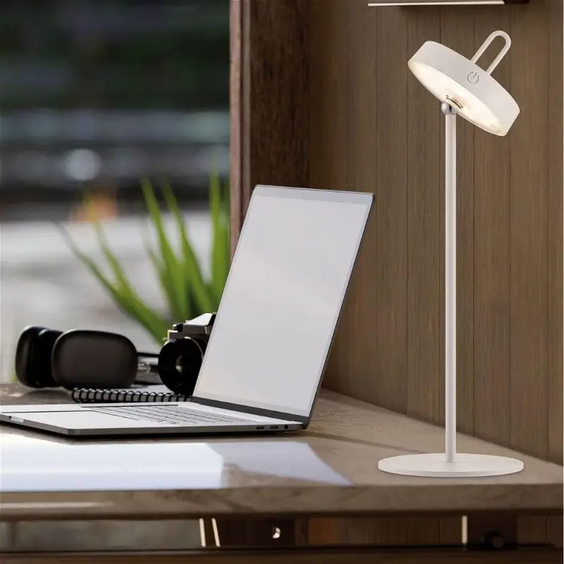 LED Akku Tischleuchte Amag in Weiß 1,5W 80lm IP44 günstig online kaufen