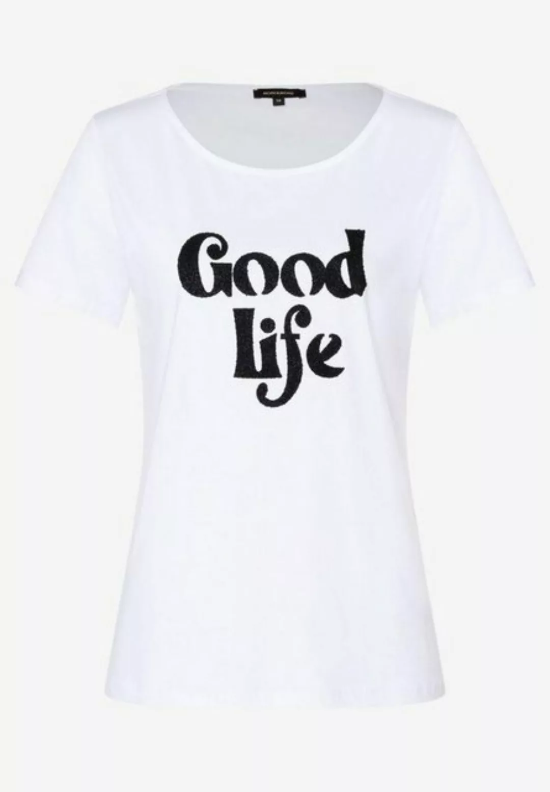T-Shirt mit Steinchen-Schriftzug, weiß, Sommer-Kollektion günstig online kaufen