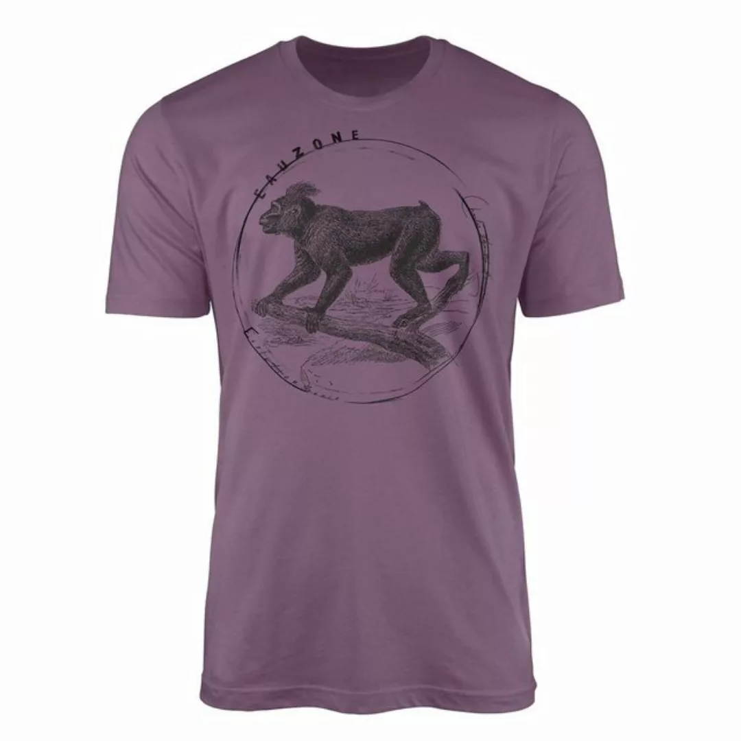 Sinus Art T-Shirt Evolution Herren T-Shirt Makake günstig online kaufen