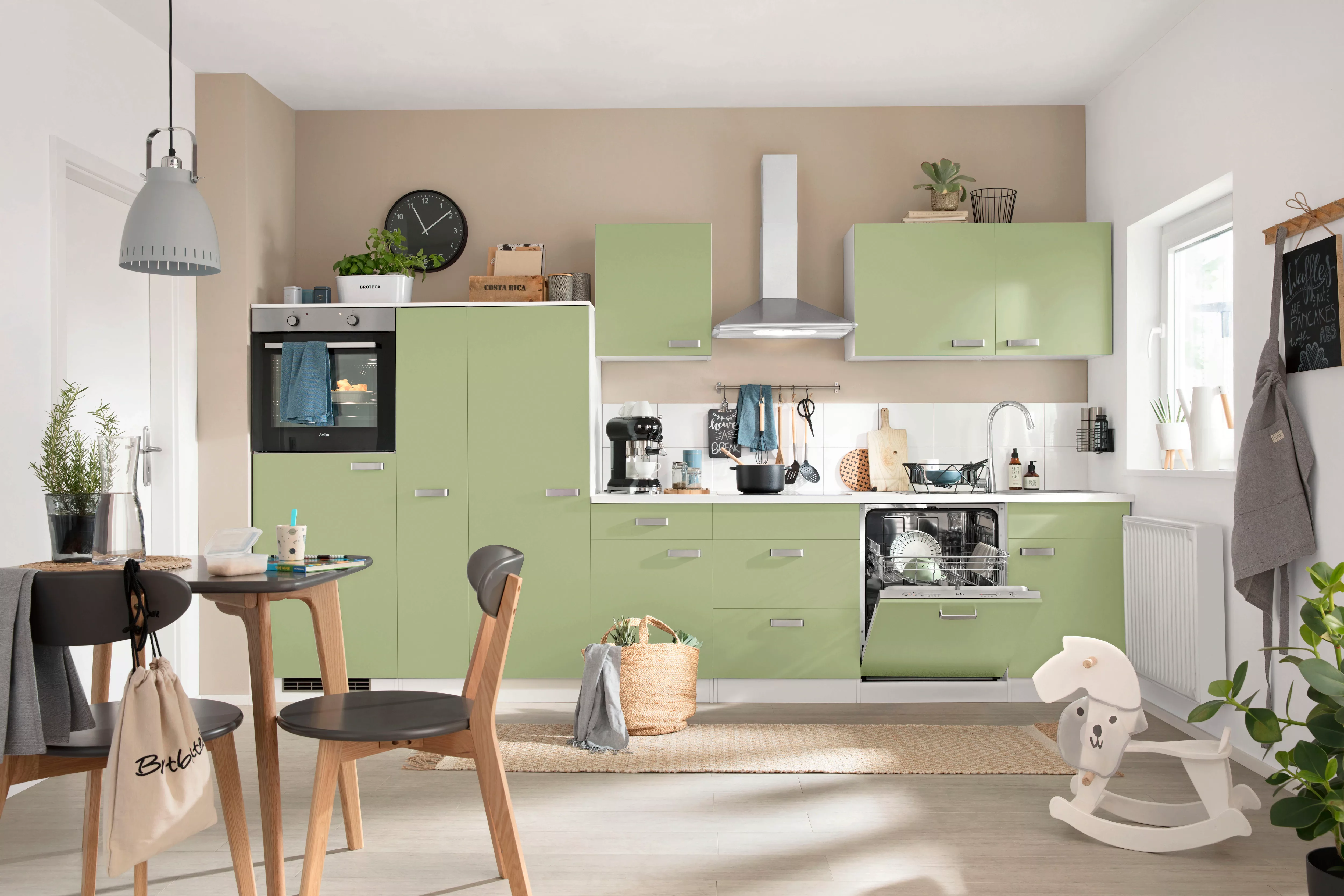 wiho Küchen Küchenzeile "Husum", mit E-Geräten, Breite 360 cm günstig online kaufen