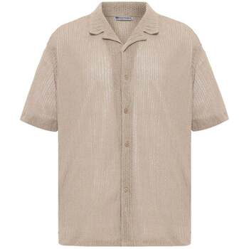 Dandalo  Hemdbluse Frans Oversize Lapel Collar Knit Short Sleeve Shirt günstig online kaufen