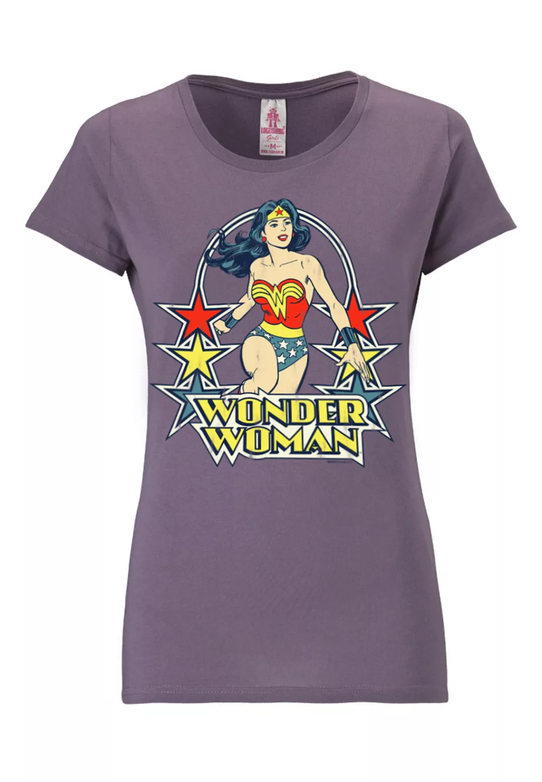 LOGOSHIRT T-Shirt "Print DC Comics Wonder Woman Stars", mit lizenziertem Pr günstig online kaufen