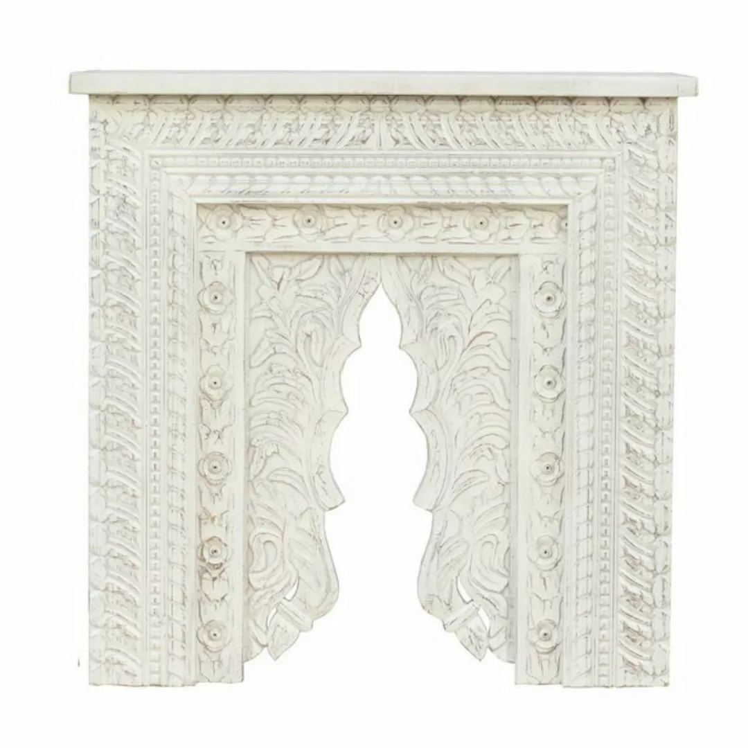 Oriental Galerie Unterschrank Weiß Whitewash Konsolentisch Sideboard Indien günstig online kaufen