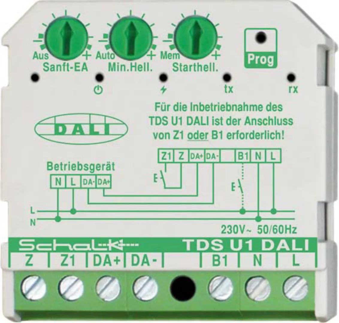 Schalk Tastdimm-Steuergerät integr. Netzteil TDS U1 DALI - TDSU1D9 günstig online kaufen