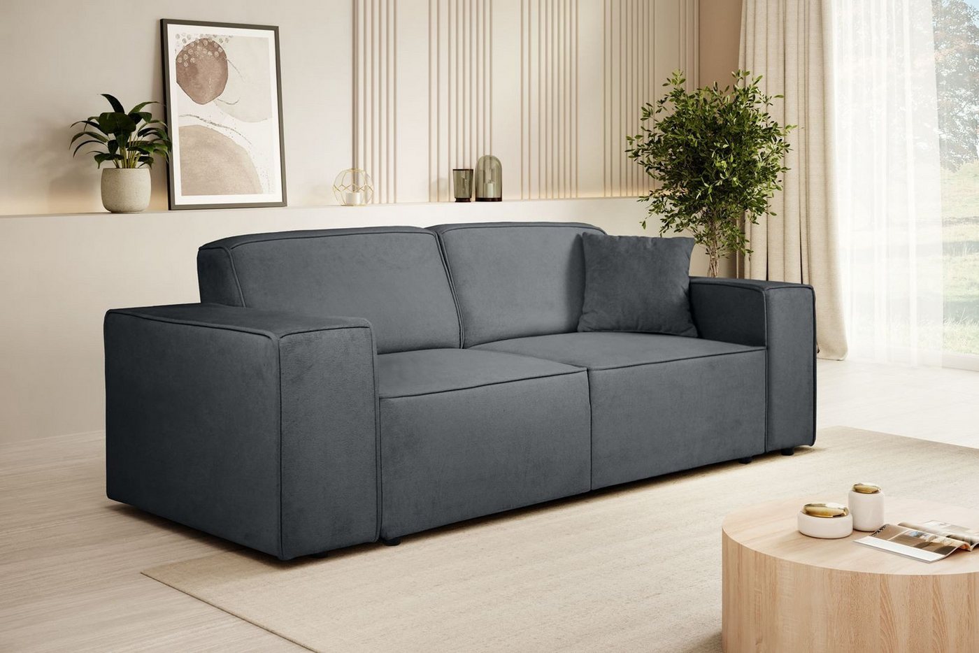 Beautysofa Sofa PEDRO III, 3-Sitzer, ohne Schlaffunktion, Viele Farbvariant günstig online kaufen