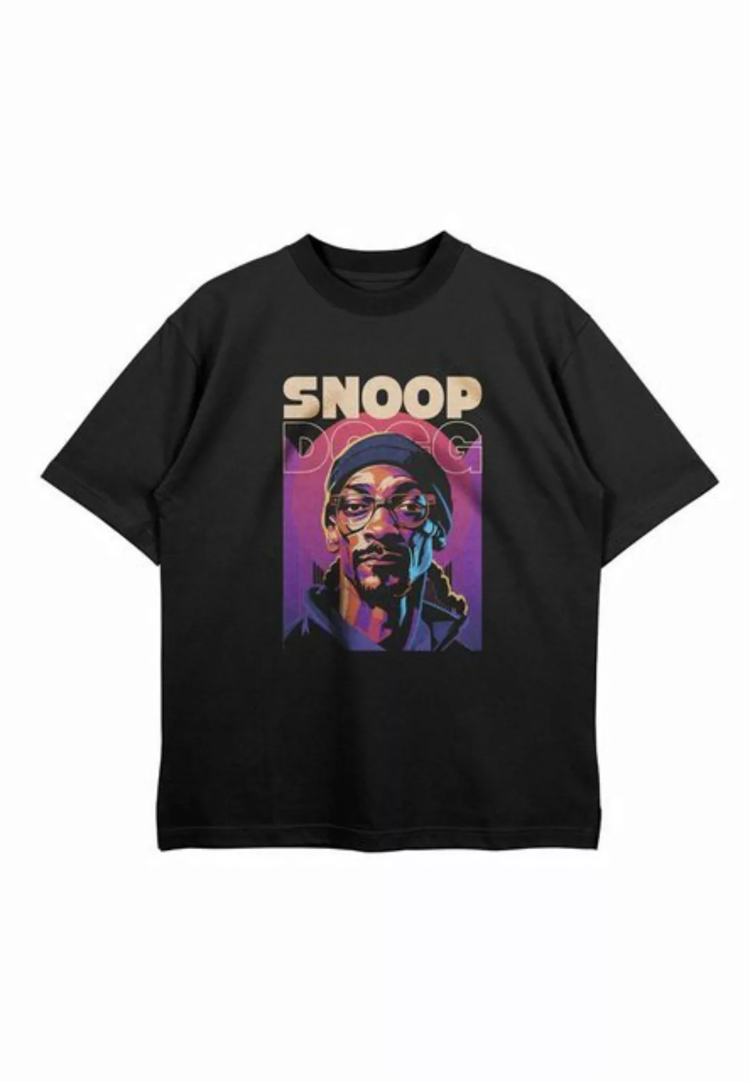 Novux T-Shirt SNOOP Oversize Herren Tshirt Farbe Schwarz (1-tlg) aus Baumwo günstig online kaufen