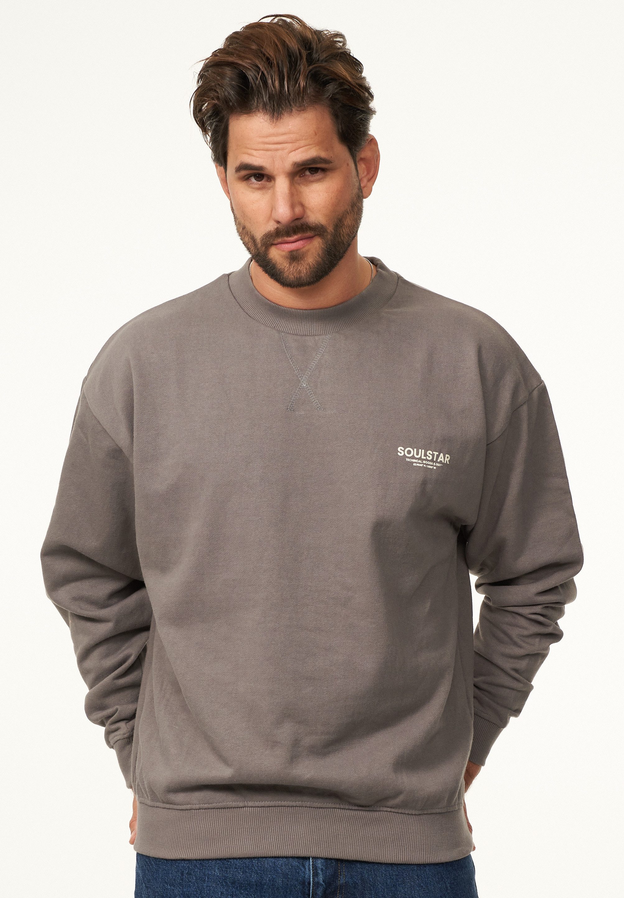 SOULSTAR Sweatshirt S2PAJU Herren Oversize Pullover günstig online kaufen