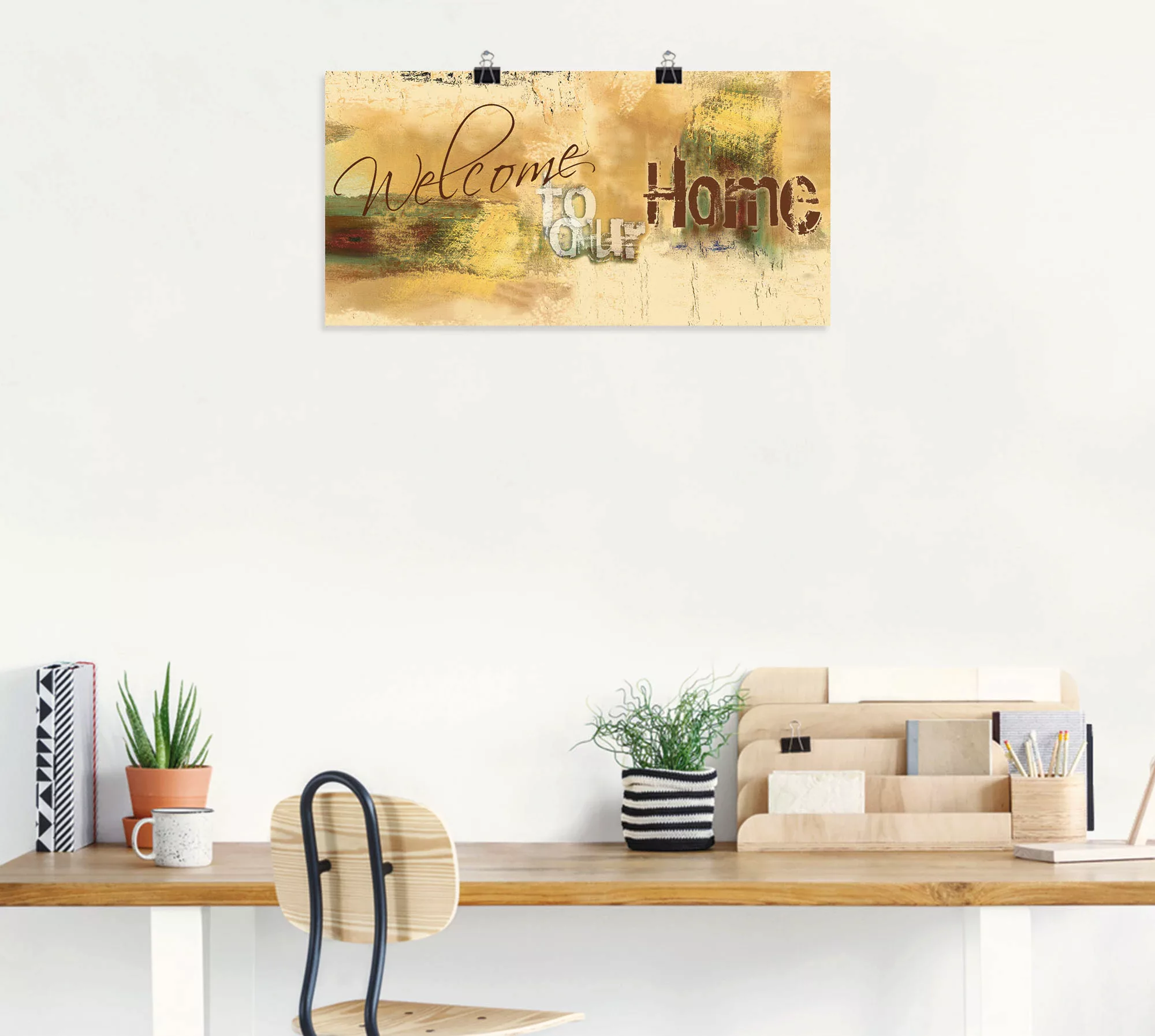 Artland Wandbild "Willkommen in unserem Zuhause", Sprüche & Texte, (1 St.), günstig online kaufen