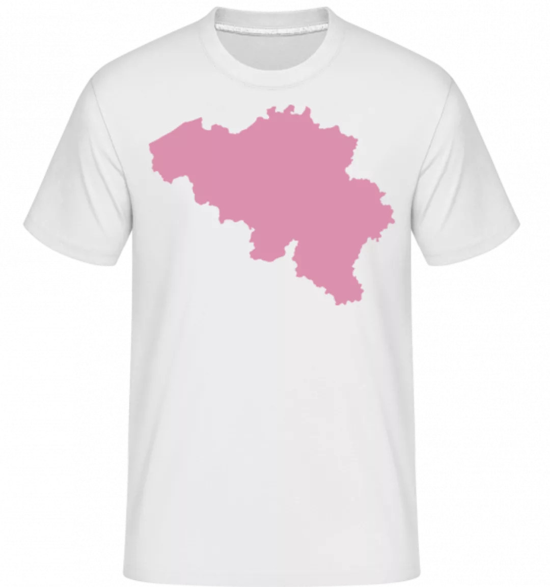 Belgium Silhouette Pink · Shirtinator Männer T-Shirt günstig online kaufen