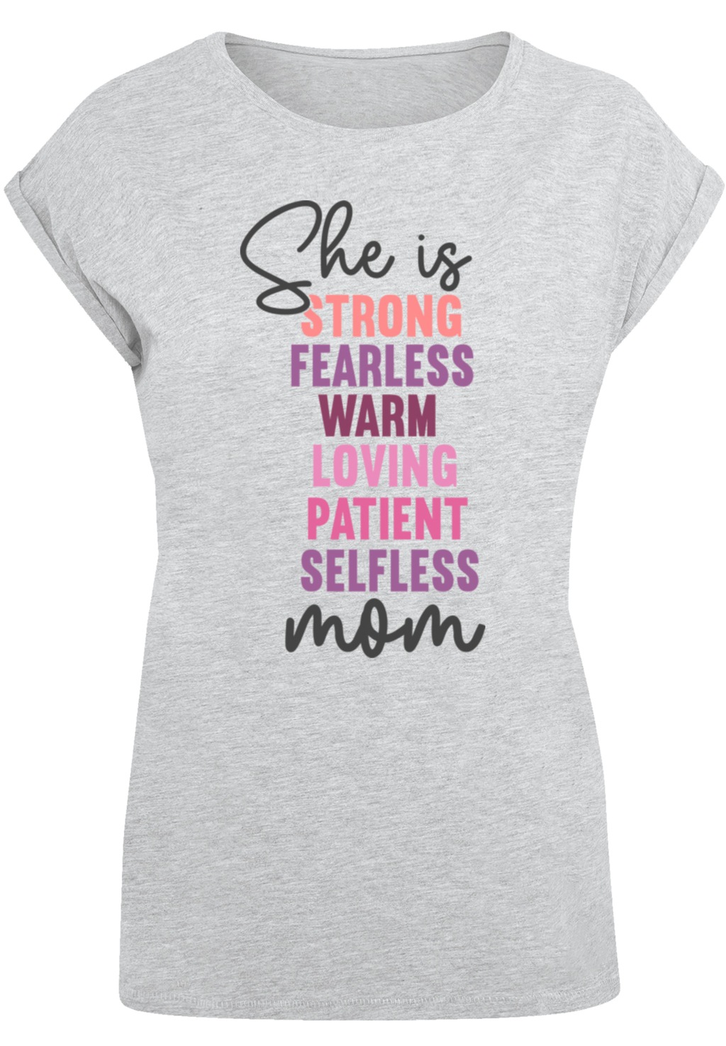 F4NT4STIC T-Shirt "Mothers Day Strong & Fearless Mom Inspirational Quote", günstig online kaufen