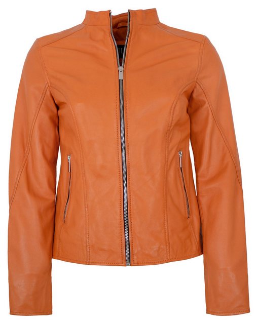 Jilani Lederjacke Fulya Jilani - Damen Lederjacke Lammnappa orange günstig online kaufen