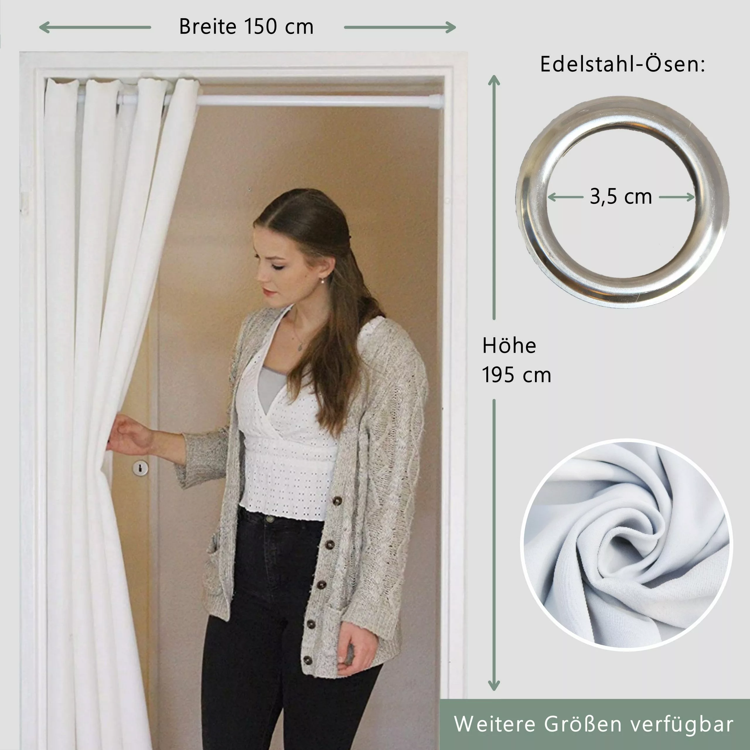 tinycurtains Türvorhang für alle gängigen Türgrößen, günstig online kaufen