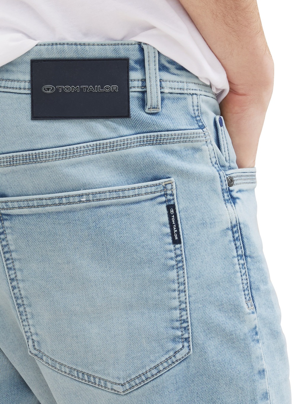 TOM TAILOR Jeansbermudas "JOSH", mit Markenlabel günstig online kaufen