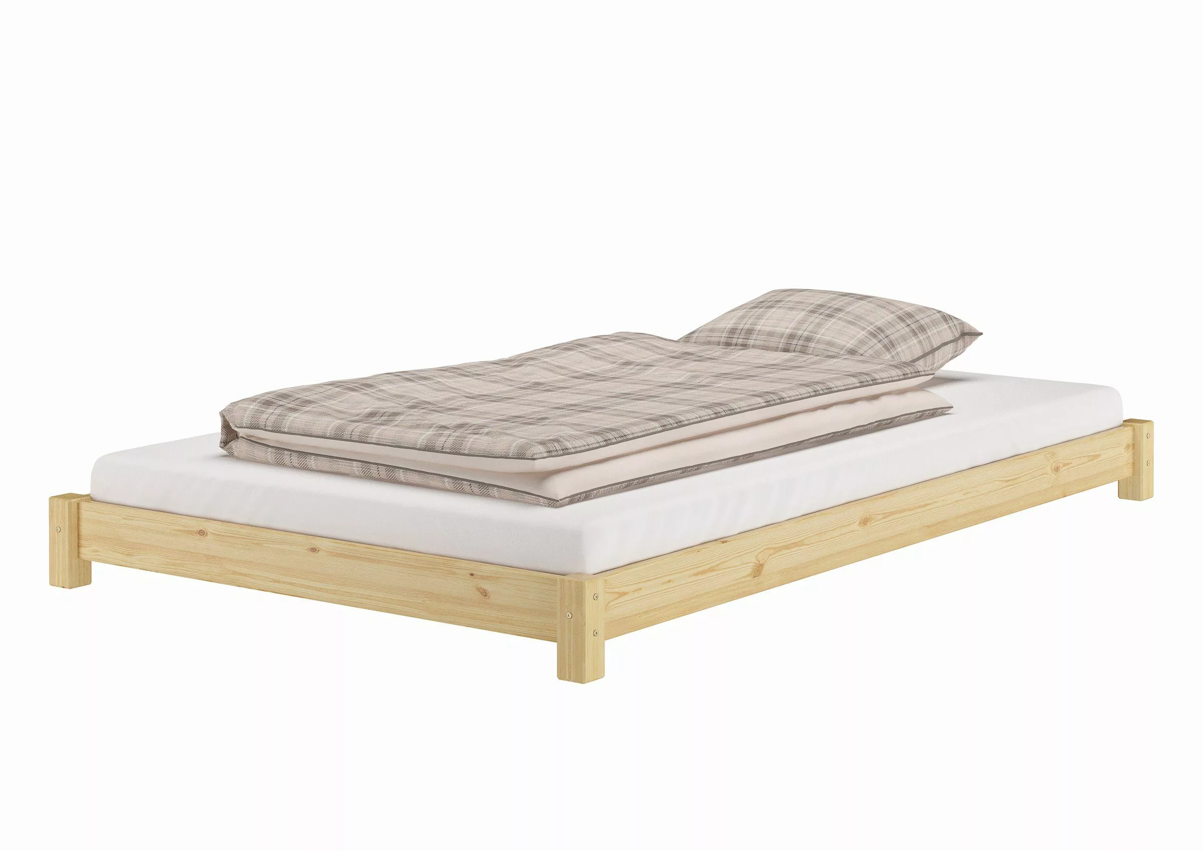 ERST-HOLZ Bett Breites Flaches Futonbett Einzelbett günstig online kaufen