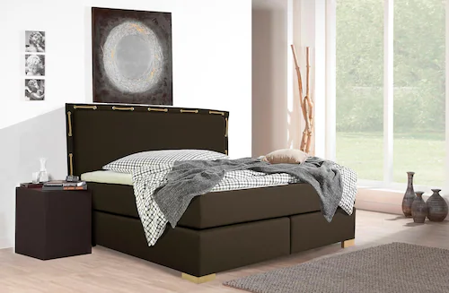 Home affaire Boxspringbett ""Marlou"", inkl. Topper, 3 Breiten, 3 Härtegrad günstig online kaufen