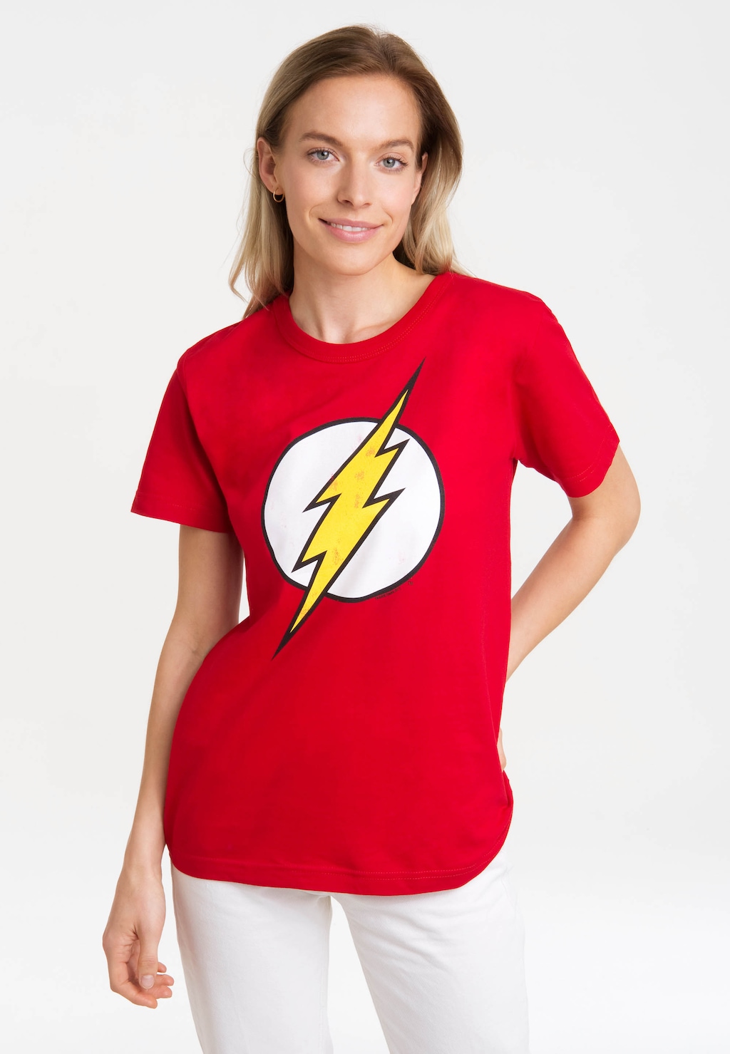 LOGOSHIRT T-Shirt "DC Comics - Flash Logo" günstig online kaufen