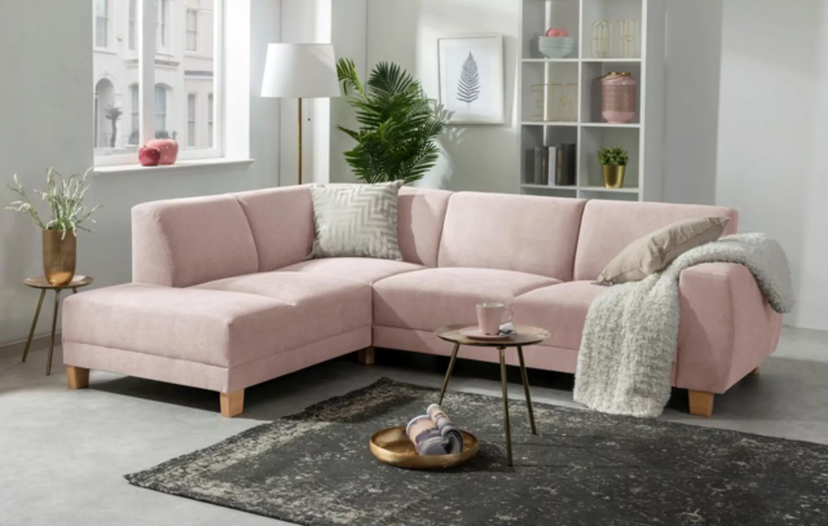 Max Winzer® Ecksofa »Blackpool modern, mittlere Sitzhärte mit hochwertiger günstig online kaufen