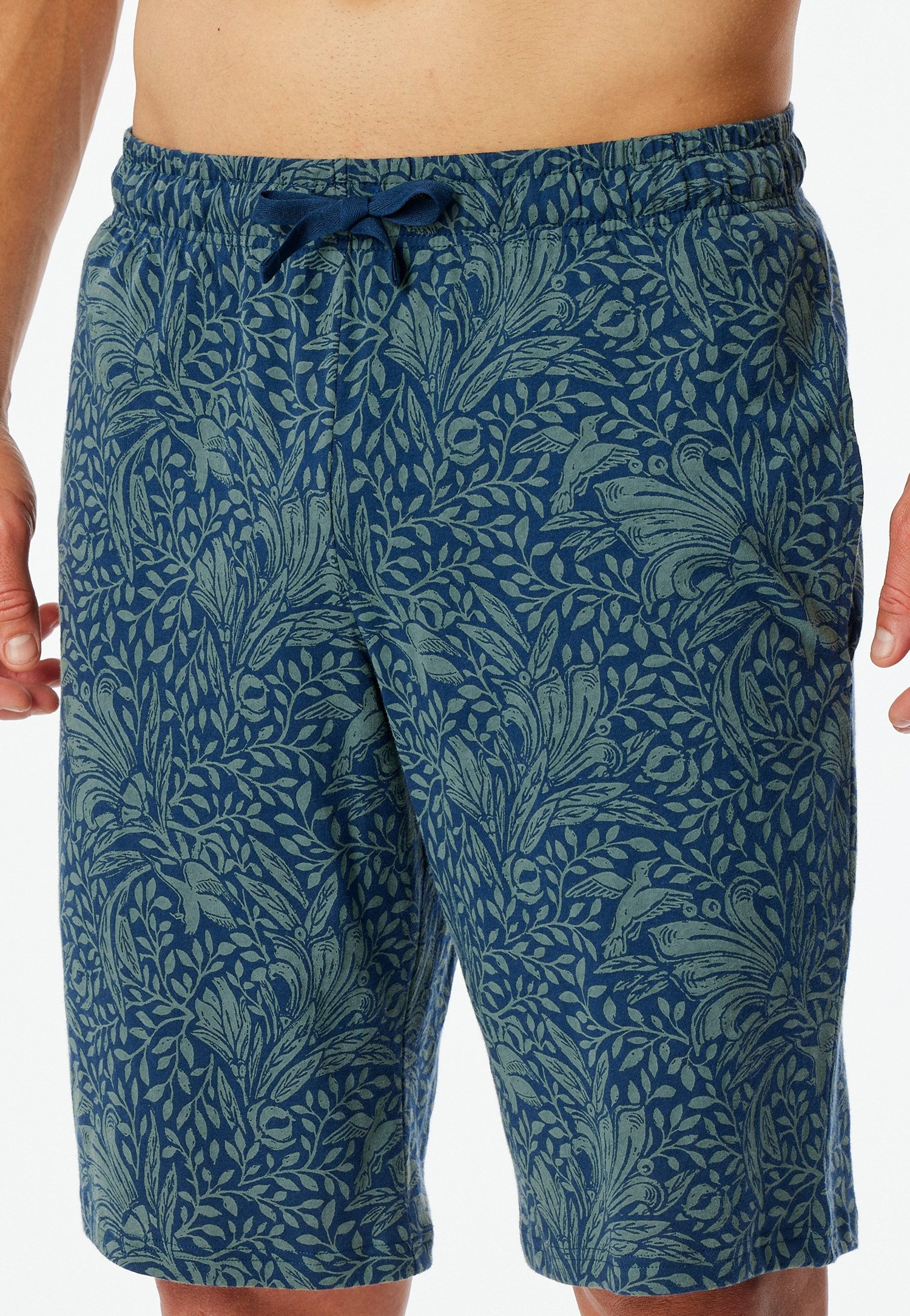 Schiesser Pyjamahose "Mix + Relax", Baumwolle, seitliche Taschen, Bindekord günstig online kaufen