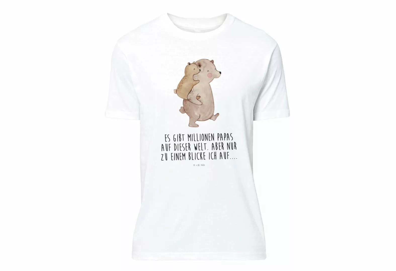Mr. & Mrs. Panda T-Shirt Papa Bär - Weiß - Geschenk, Damen, Shirt, Sohn, Na günstig online kaufen