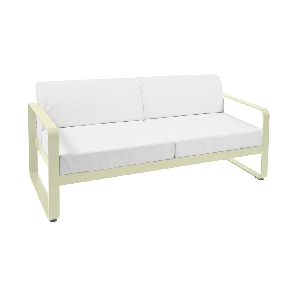 Bellevie Lounge-Sofa 2-Sitzer 65 Lindgrün 81 Grauweiß günstig online kaufen