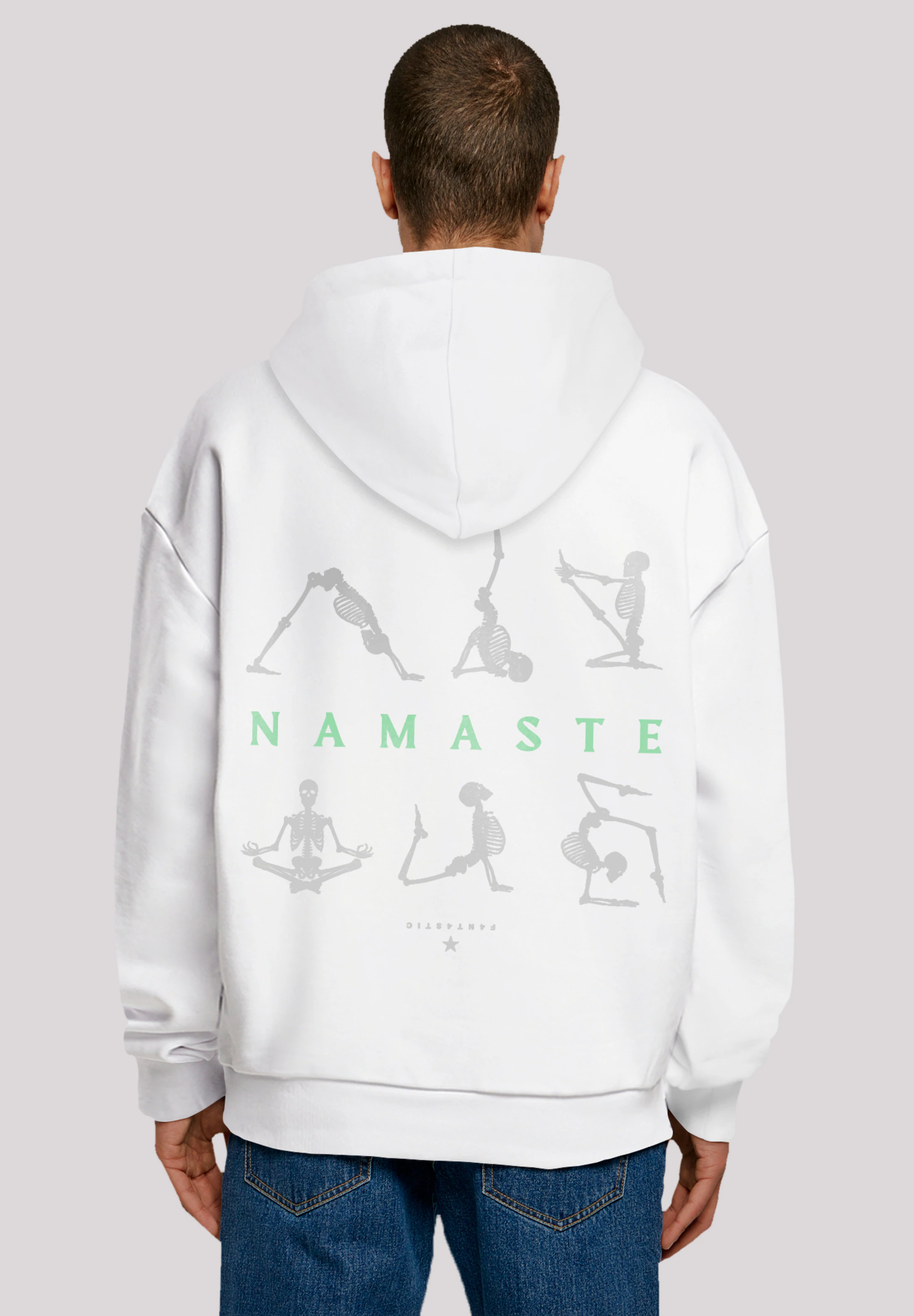 F4NT4STIC Kapuzenpullover "Namaste Yoga Skelett Halloween", Print günstig online kaufen