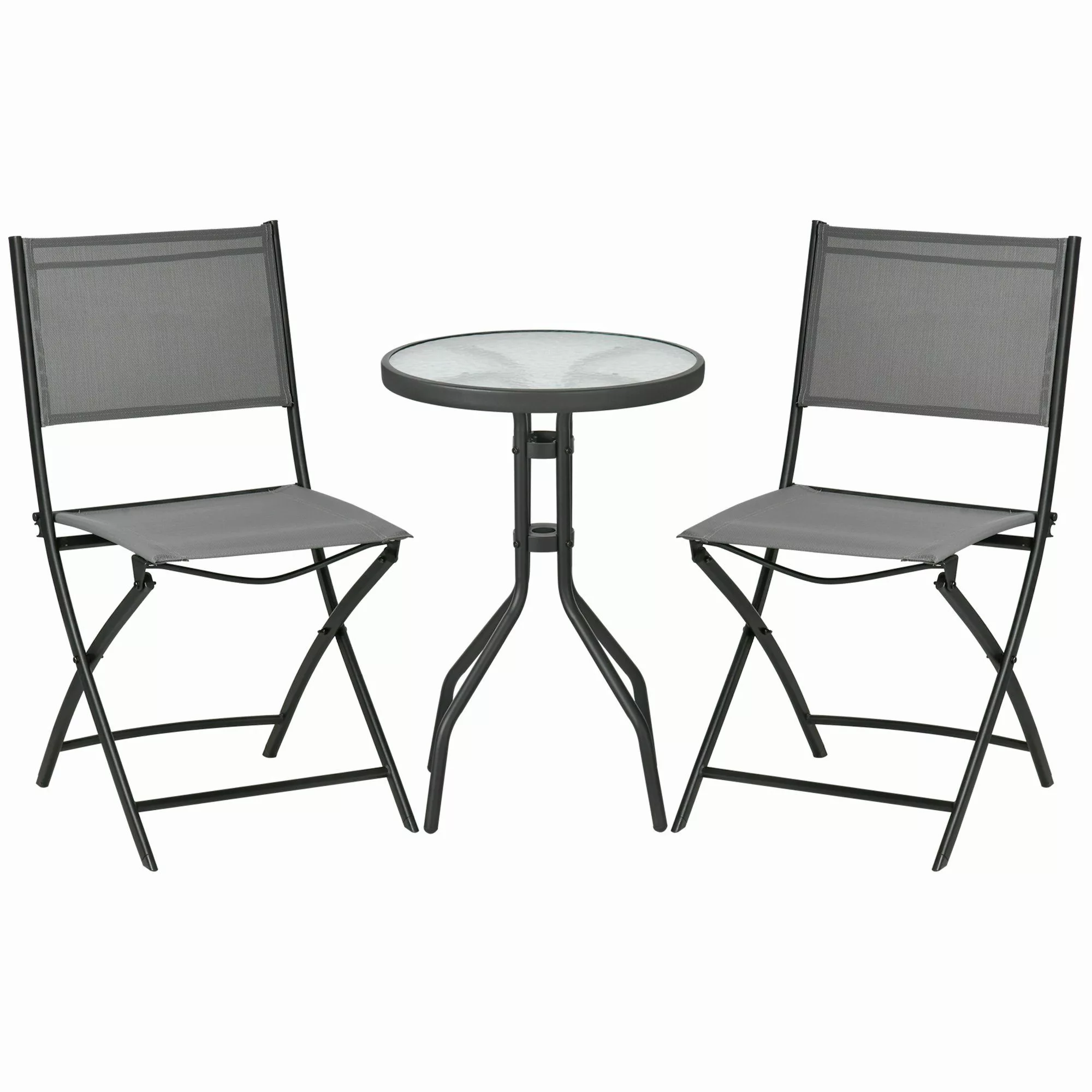 Outsunny Balkonset 3tlg. Garten-Bistroset, inkl. 1 günstig online kaufen