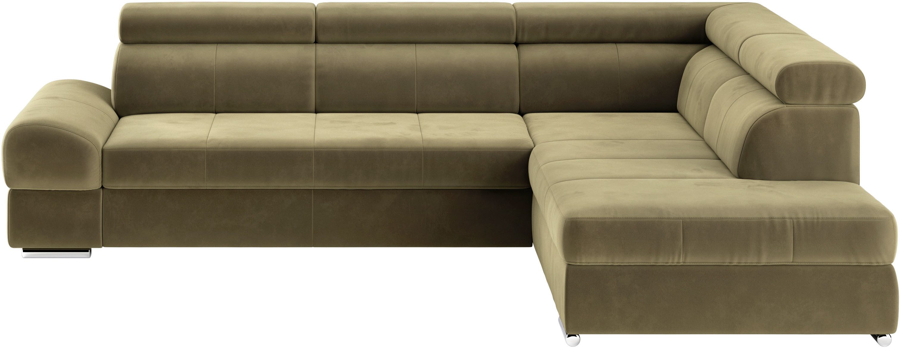 sit&more Ecksofa "Broadway L-Form", mit verstellbaren Kopfteilen, wahlweise günstig online kaufen
