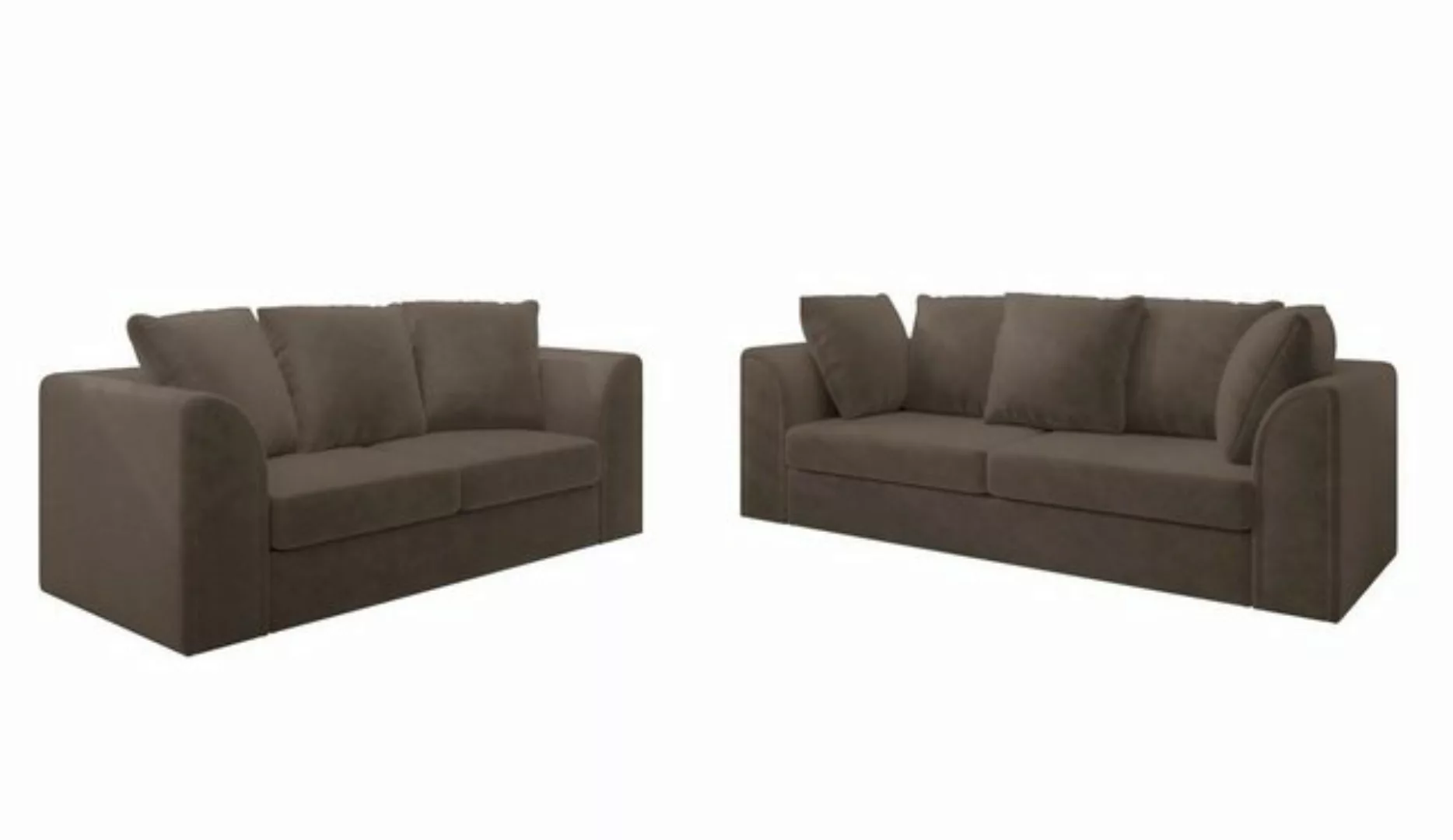 Stylefy Polstergarnitur Ethan, (Couchgarnitur, Set (2-tlg), bestehend aus 2 günstig online kaufen