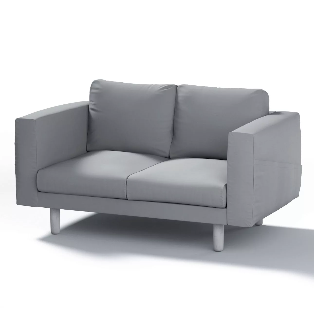 Bezug für Norsborg 2-Sitzer Sofa, grau, Norsborg 2-Sitzer Sofabezug, Cotton günstig online kaufen