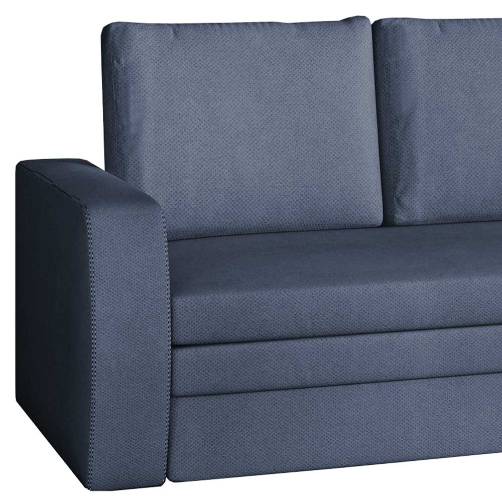 Schlafsofa Sofa in Jeansblau 220 cm breit günstig online kaufen