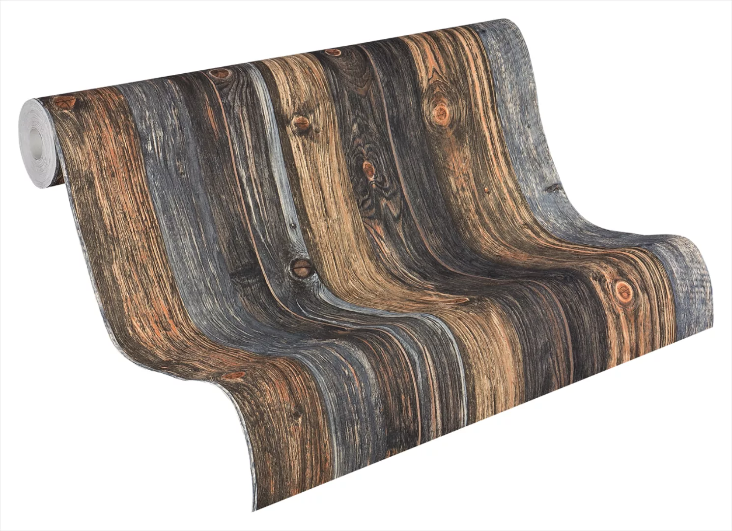 Bricoflor Holz Tapete in Rustikaler Bretter Optik Holztapete in Braun und a günstig online kaufen