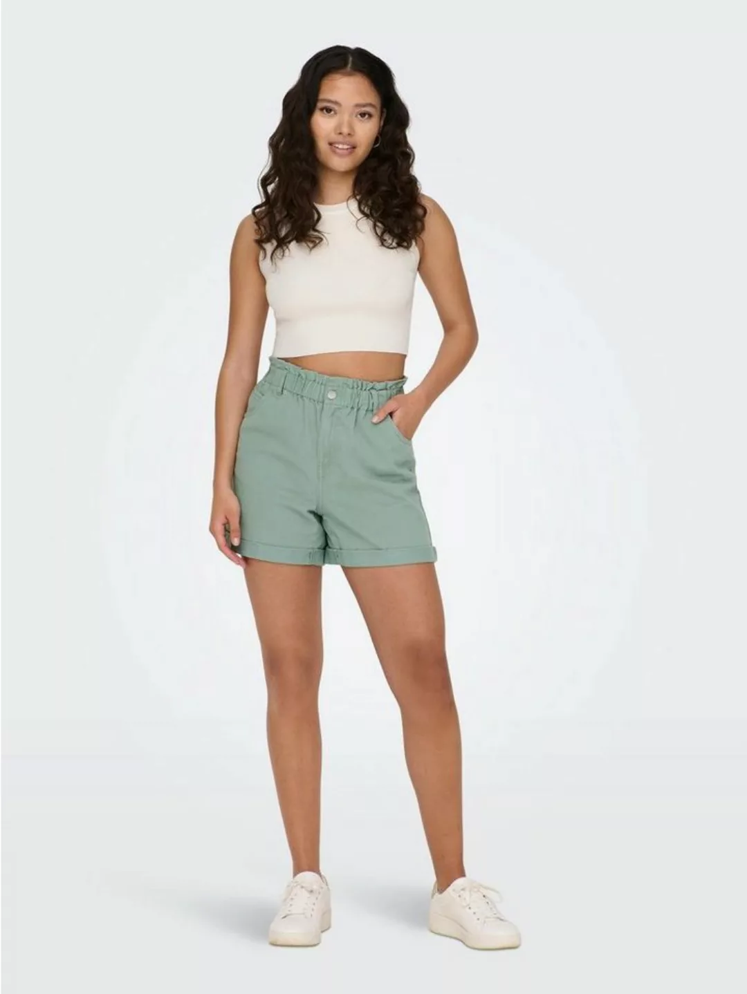 JACQUELINE de YONG Jeansshorts Lässige Jeans Shorts Kurze Paperbag Bermuda günstig online kaufen