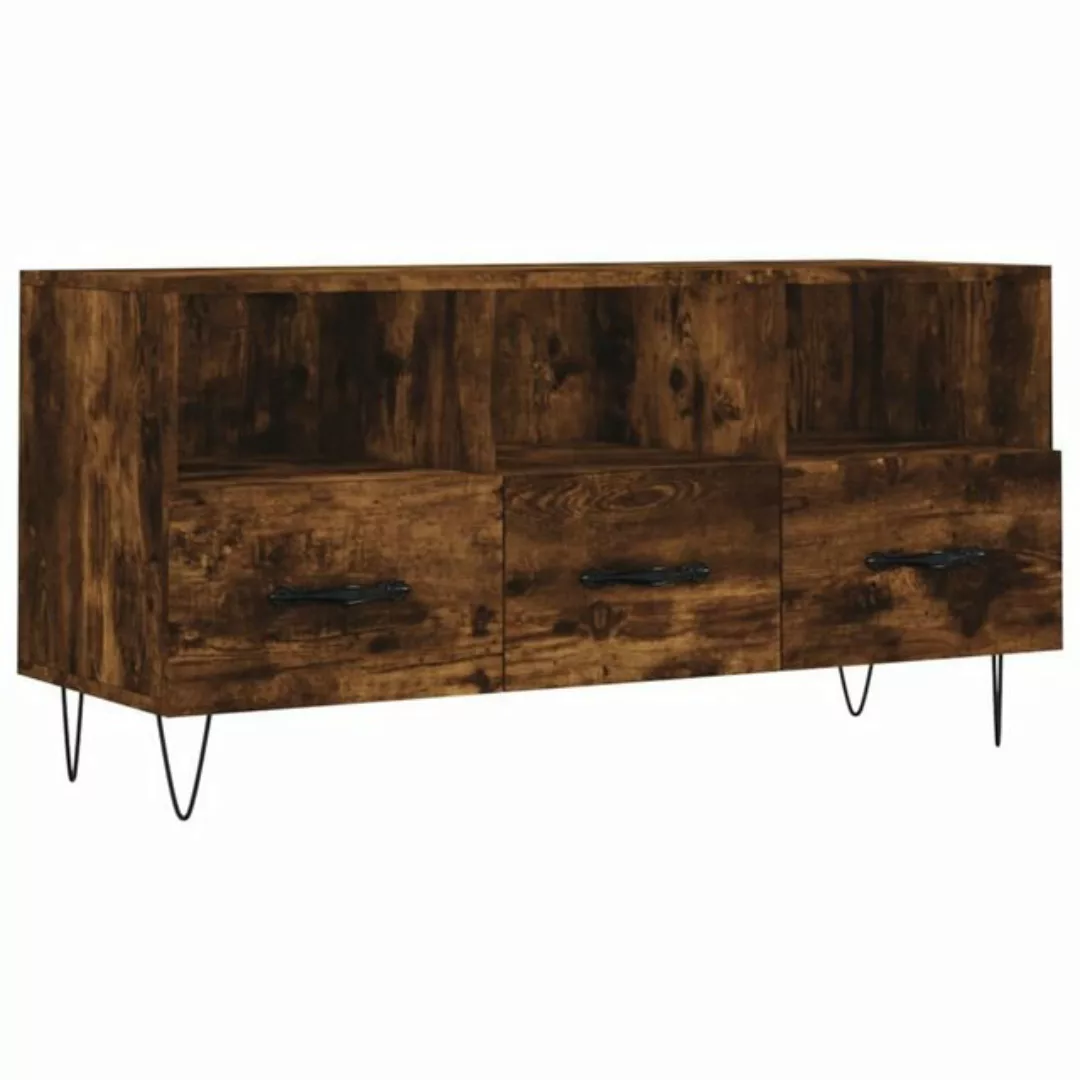 furnicato TV-Schrank Räuchereiche 102x36x50 cm Holzwerkstoff (1-St) günstig online kaufen