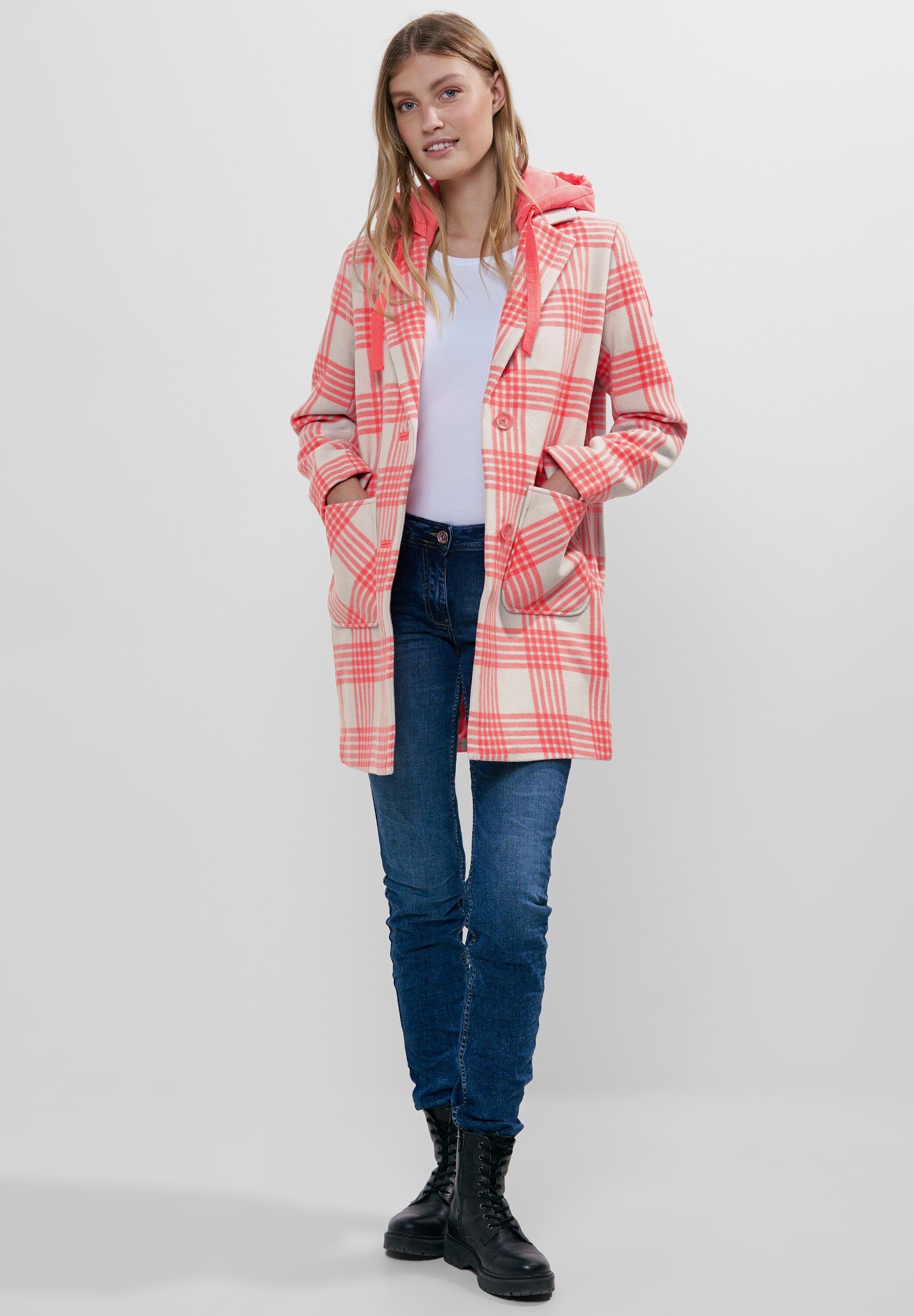 CECIL Langmantel Long Check im Karo-Muster günstig online kaufen