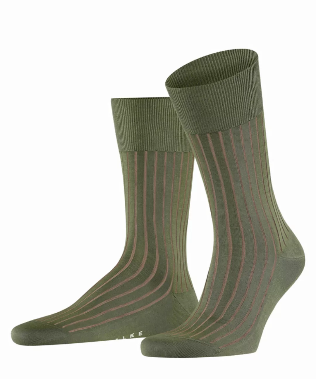 FALKE Shadow Herren Socken, 41-42, Grün, Rippe, Baumwolle, 14648-727104 günstig online kaufen