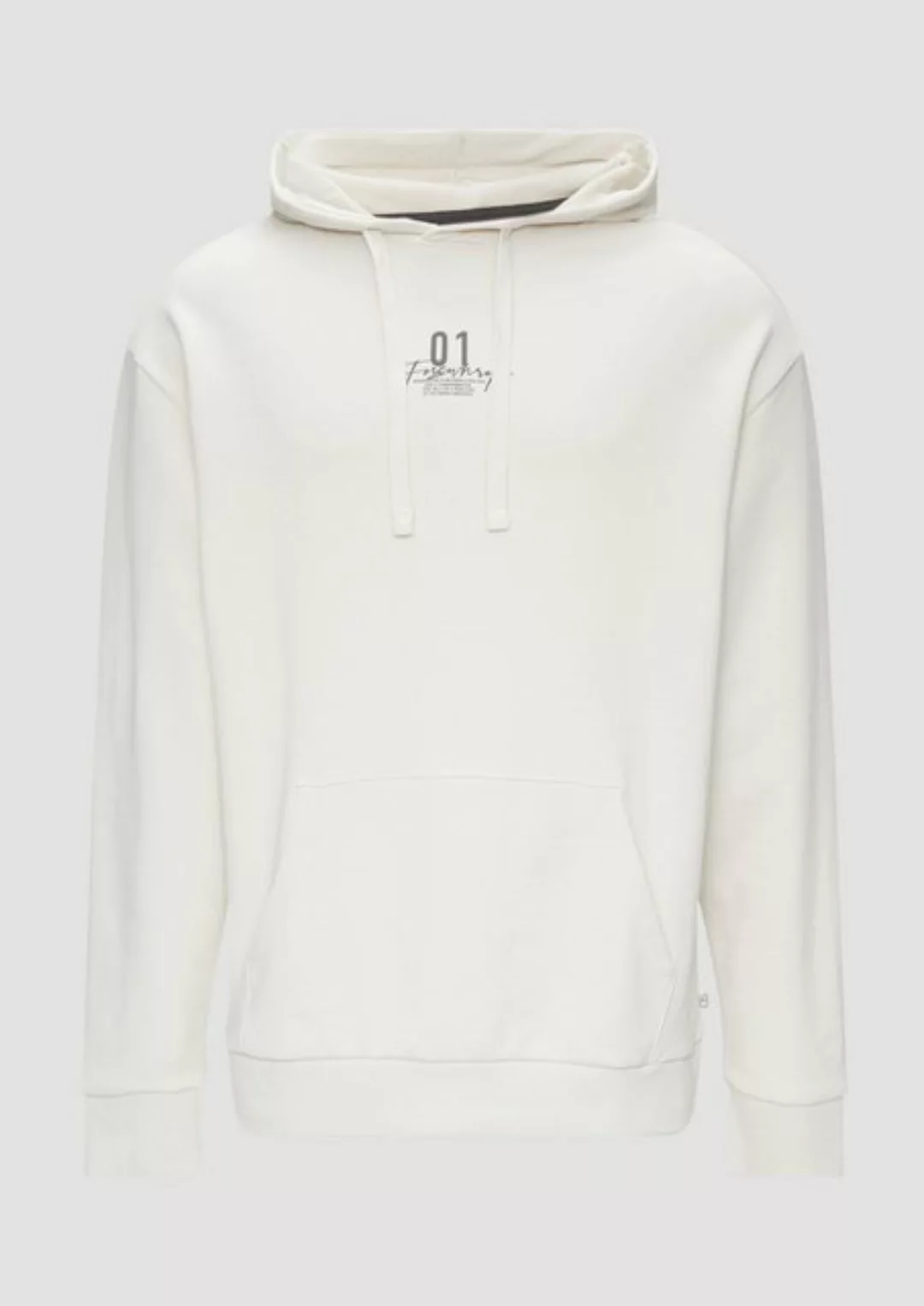 QS Sweatshirt Kapuzen-Sweatshirt mit Frontprint günstig online kaufen