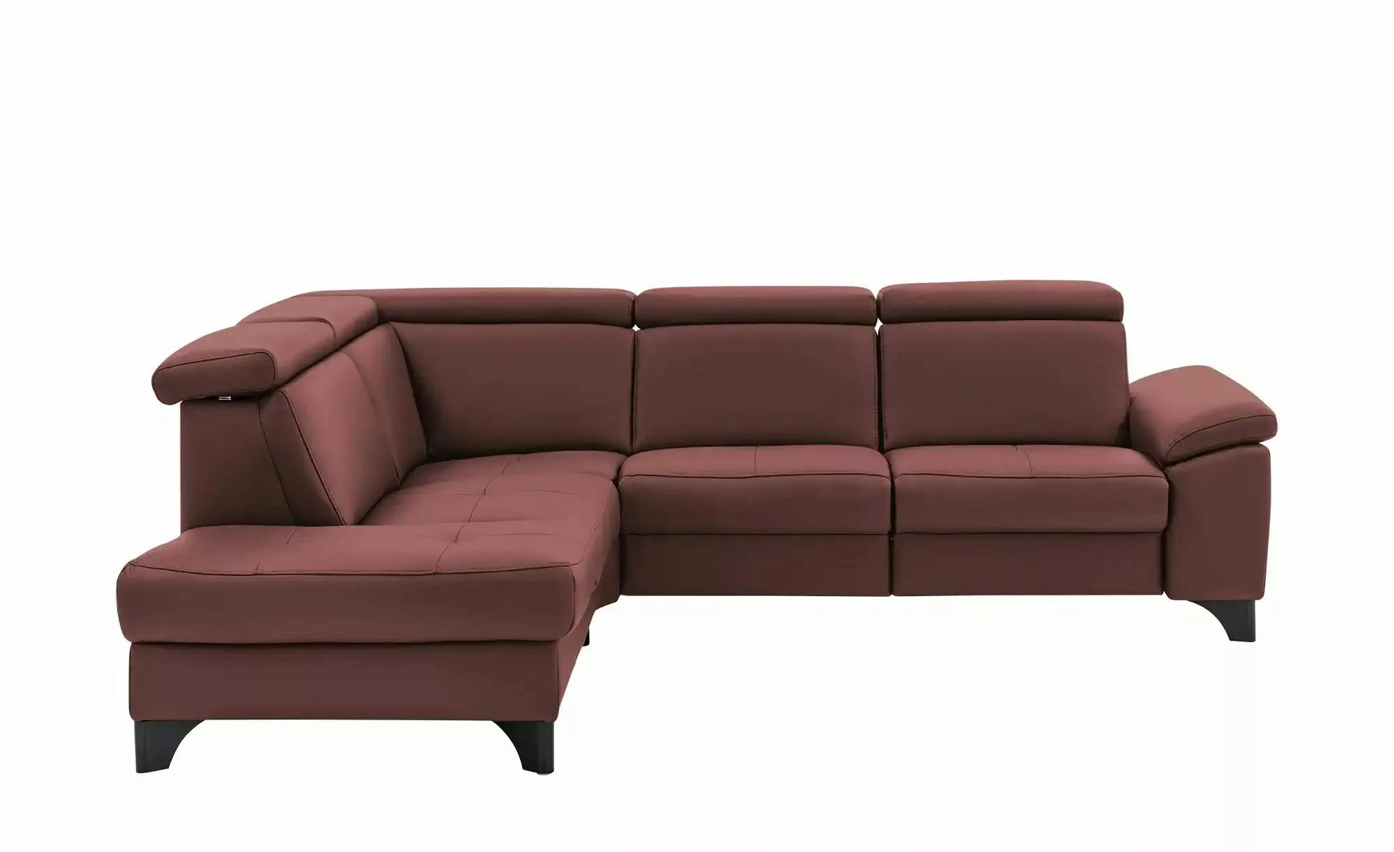 meinSofa Ecksofa Echtleder Linda ¦ lila/violett ¦ Maße (cm): B: 261 H: 98 T günstig online kaufen