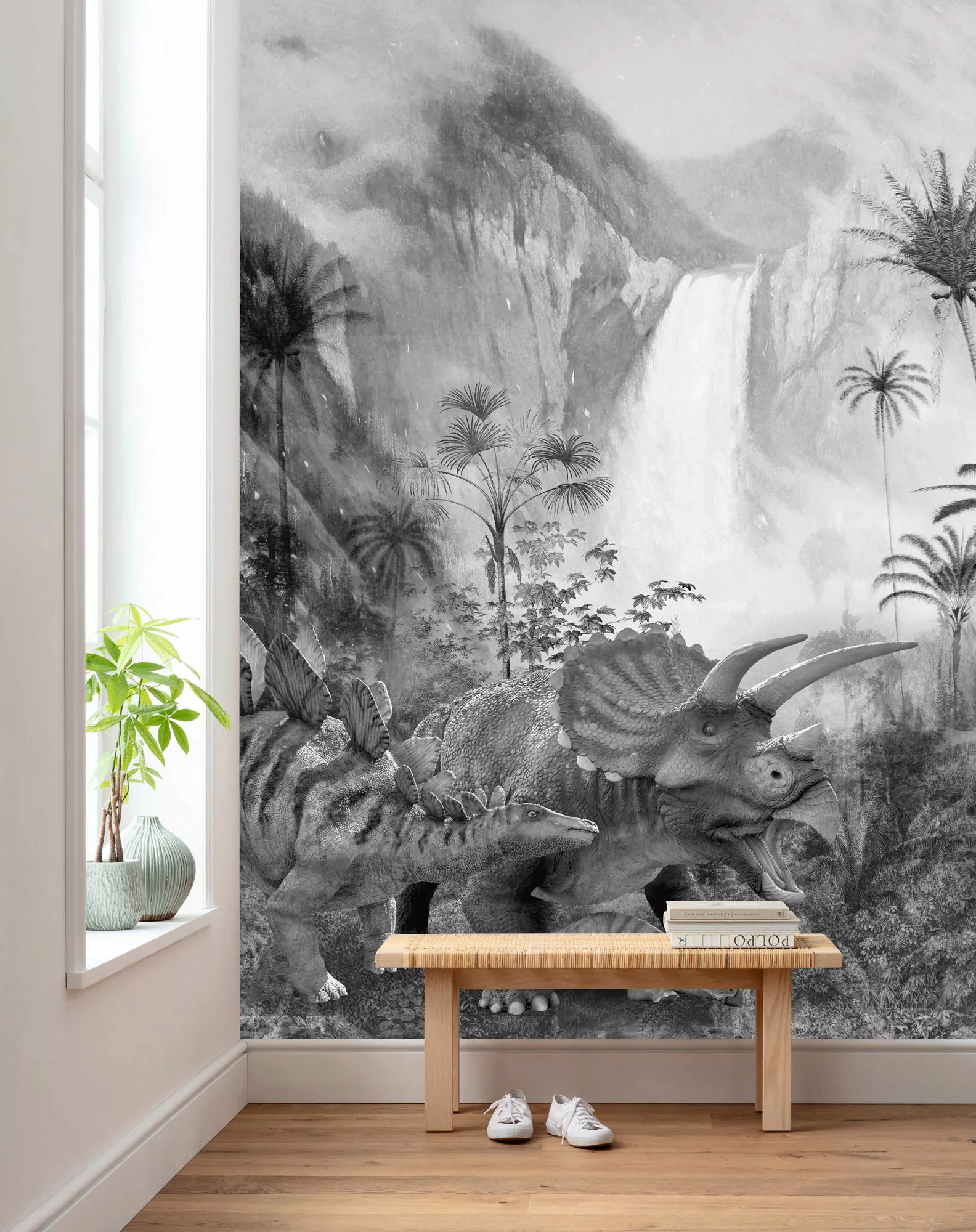 Komar Vliestapete »Jurassic Waterfall«, 200x280 cm (Breite x Höhe) günstig online kaufen